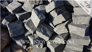All Sides Natural Split Cube/Cobble Basalt,Gray Basalt,Grey Basalto,Andesite Stone, All Sides Natural Split Basalt /Flooring/Walling/Pavers/Granite/Cube/Cobble
