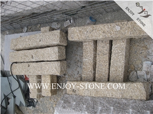 All Sides Picked G682 Golden Yellow,Golden Rust, Rustic Yellow , Golden Granite,Yellow Granite,All Sides Picked/Pineapple Tile/Cut to Size, Slabs/Cobbleflooring/Walling/Pavers/Granite Pillar