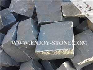 Basalt Cube Stone, All Natural Split, Paving, Driveway, Pavers, Walkway, Andesite Cobble Stone, Lava Stone Cobble Stone, Chinese Basalt Paving
