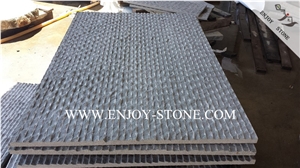 Basaltina/Basalto/Inca Grey Basalt Half Planed Finish/Grooved and Natural Split Surface for Exterior Wall Cladding,Anti-Slip Finish for Outdoor Flooring