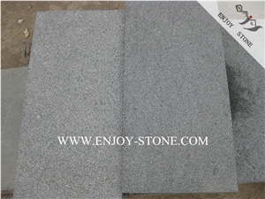 Bushhammered G612 Dark Green Granite Tiles&Slabs,Cut to Sizes Granite Floor Covering,Granite Skirting