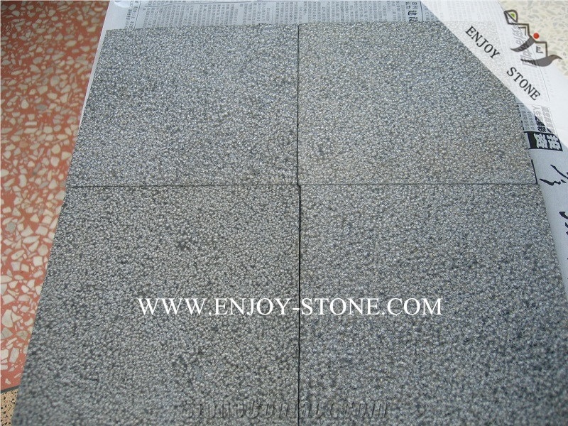 China Hainan Grey Basalt Bushhammered Tiles&Slabs,Basalto Pattern,Hn Andesite Wall Tiles,Lava Stone Floor Tiles,Hainan Lava Stone Wall Tiles