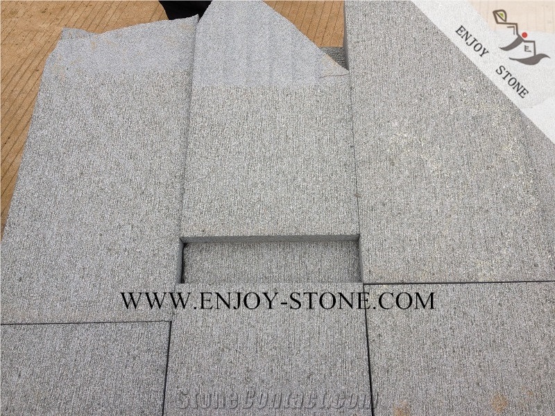 Chiseled/Split Surface G612 Oliver Green Granite for Exterior and Interior Wall Cladding,Flooring,Zhangpu Green Granite Tiles&Slabs,Anti-Slip Finish