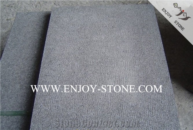 Chiseled/Split Surface G684 Black Granite Floor Tiles,Granite Wall Covering,Granite Slabs,Cut to Sizes