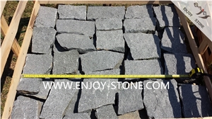 Dark Grey Granite G654 Crazy Pavers,Sesame Grey Natural Split Paving Stone, Flagstone, Driveway Pavement