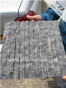 G684 Black Pearl Granite,Grooved+Natural Split/Cleft Finish Fuding Black Granite,Hlaf-Planed Andesite Wall Tiles,Andesite Floor Tiles