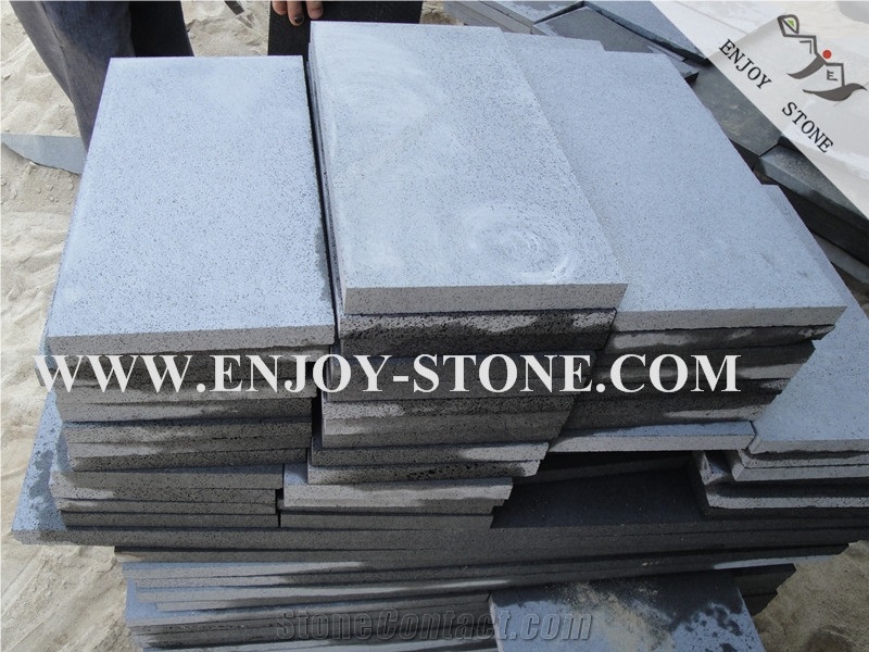 Grey Basalt Pool Coping Tiles, Bluestone Coping Tiles, Basalt with Catpaws, Honeycomb, Micro Hole Basalt, Andesite Pool Tiles, Lavastone Coping Tiles, Honed, Filled, Cut to Size