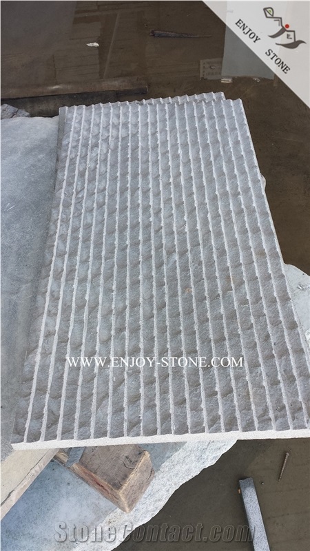 Grey Basalto Grooved and Split,Half-Planed Tiles&Slabs, Fujian Grey Basalto/Andesite/Basaltina Stone for Flooring and Wall Cladding,Outdoor Landscaping