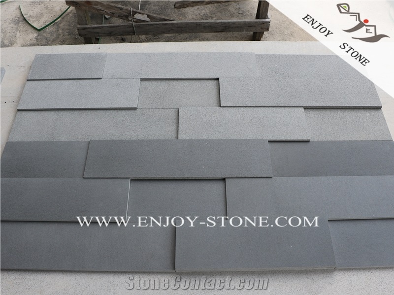 Hainan Grey Basalt Stone Wall Cladding,Basalt Stacked Stone Panel,Culture Stone,Ledge Stone