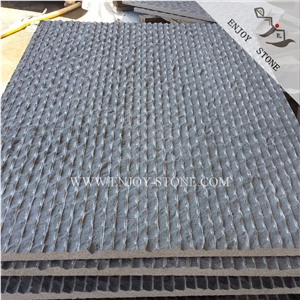 Half Planed Finish China Grey Basalt,Hainan Andesite Slabs & Tiles,Basaltina Flooring,Walling