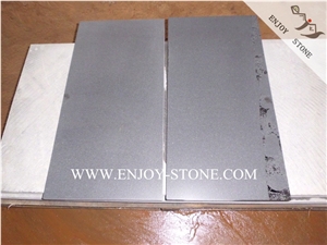 Honed/Filled Finish Dark Bluestone with Cats Paws,Hainan Black Bluestone Wall Tiles,China Andesite Stone Floor Tiles,Hn Black Basalt with Honeycombs,Cut to Sizes