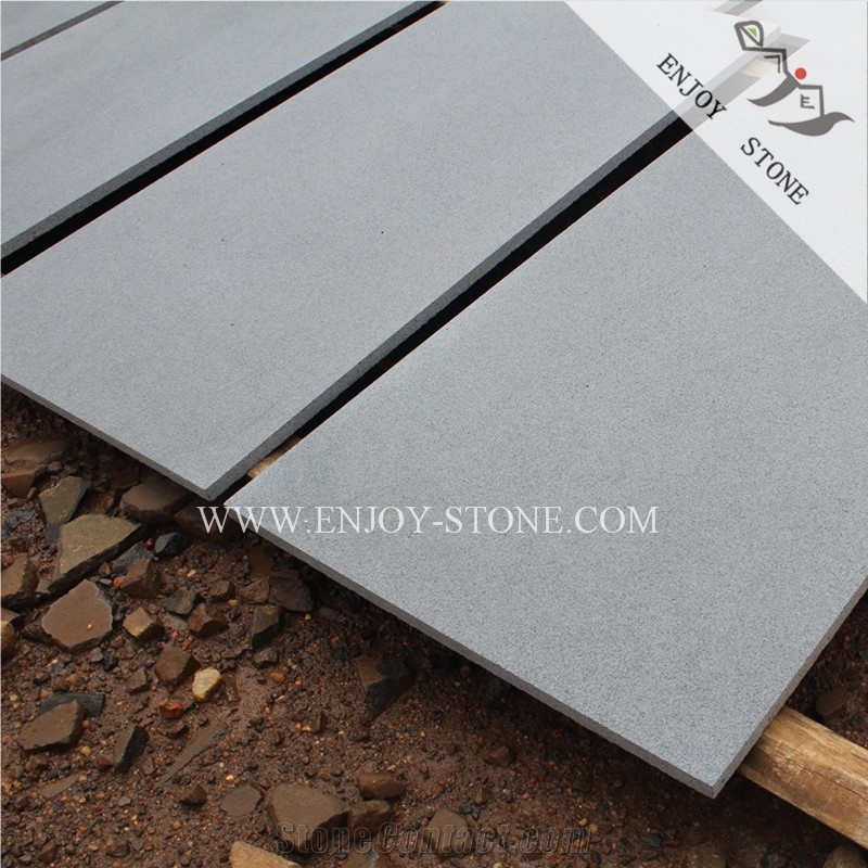 Honed / Filled Grey Basalt,Basalto,Basaltina Cut To Size Tiles & Slabs For Walling,Flooring