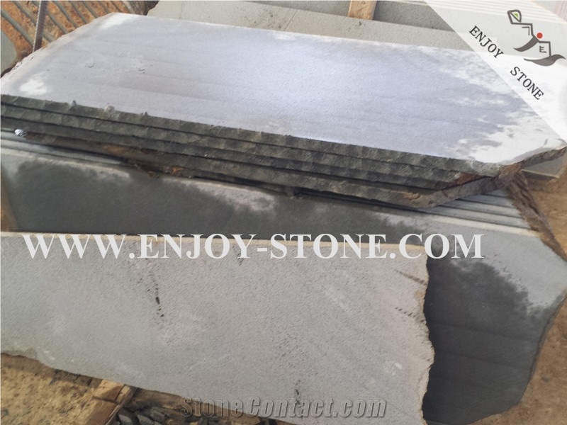 Machine Cut Zhangpu Bluestone or Basalt , Andesite with Catpaws or Honeycomb Slabs