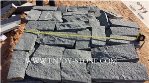 Natural Split Crazy Paver G612 Olive Green,Zhangpu Green, Green Granite, Natural Split Crazy Paver Tiles/Cut to Size/Flooring/Walling/Pavers/Granite