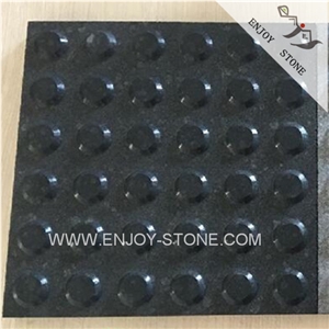 Polished Finish China Black Granite,Raven Black,Black Rain,Blind Paving Stone,Walkway Stone Paving