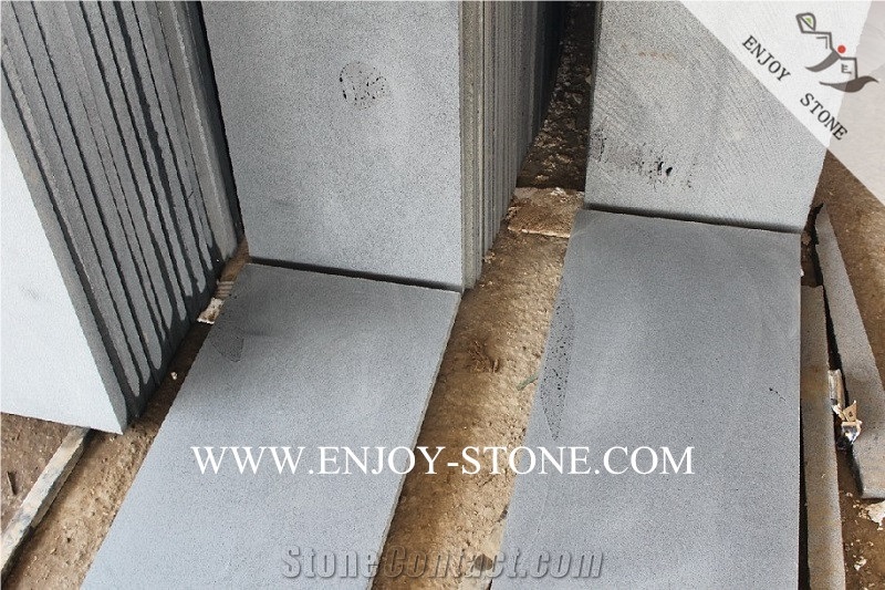 Sawn Cut/Machine Cut Hainan Black Bluestone with Cat Paws/Honeycombs for Outdoor Landscaping,Basalt with Cat Paws/Honeycombs Floor Covering Tiles