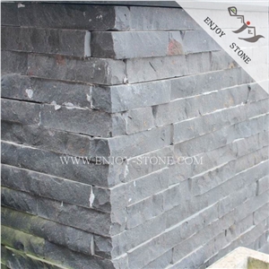Split Face Black Basalt Bricks Wall Cladding and Floor Paving,Exterior Walling and Building