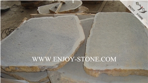 Zhangpu Black Andesite Stone,China Basalto Flagstone Bush Hammered,Landscaping/Garden Stepping Stone
