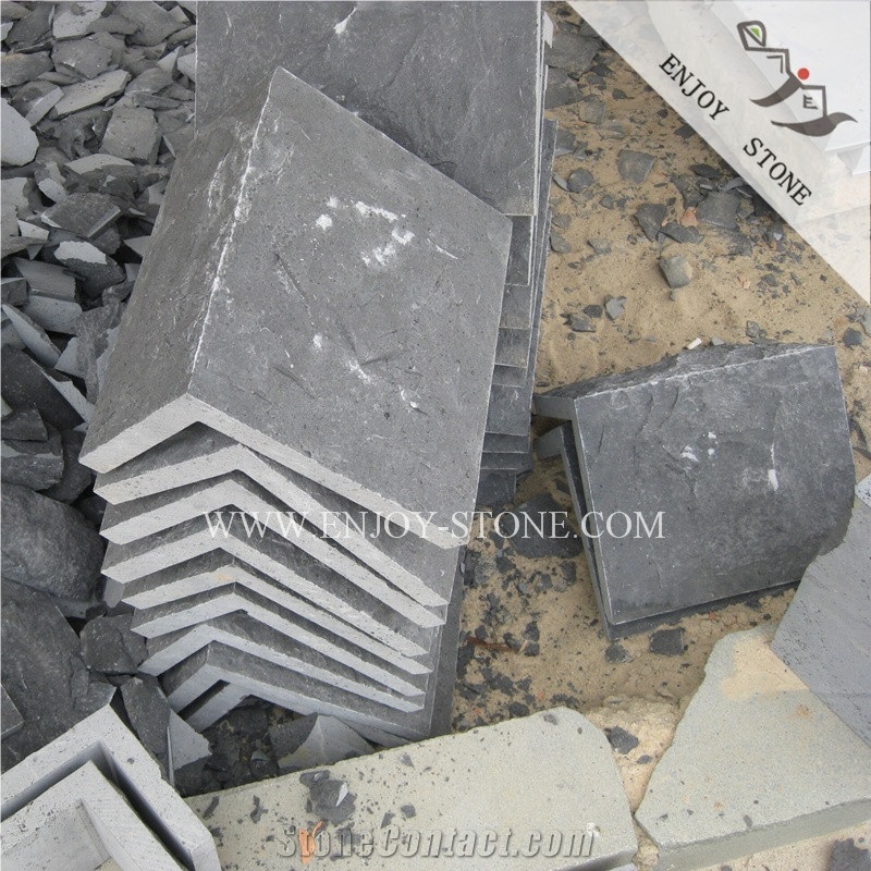 Zhangpu Black Basalt Mushroom Stone,Tiles,Mushroom Corner for Wall Cladding,Floring Pavers
