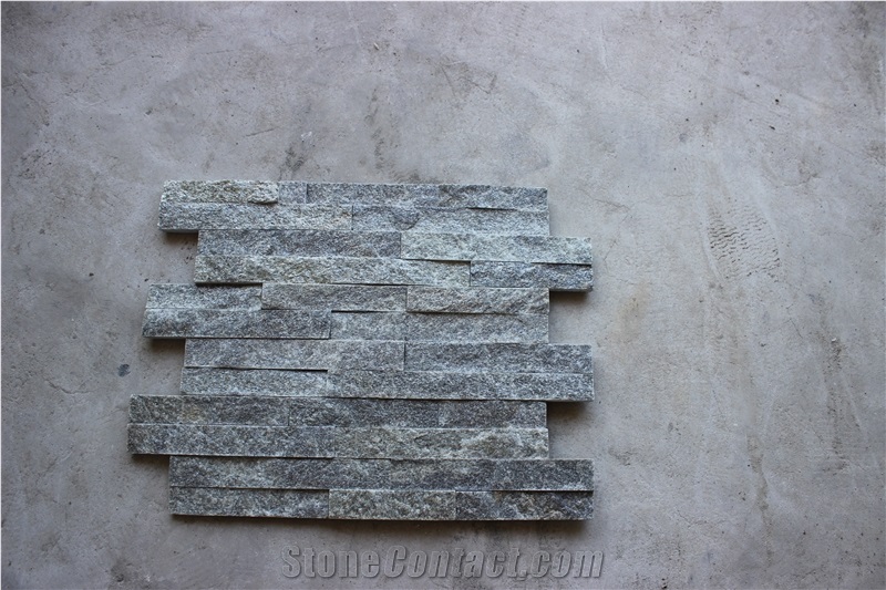 Green Quartzite, panel, split face stone, Culture Stone