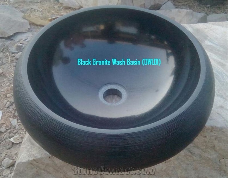 India Absolute Black Granitewash Basin ,Natural Stone Basin,Black Rive Stone Sinks & Basins,Irregular Vessel Sinks