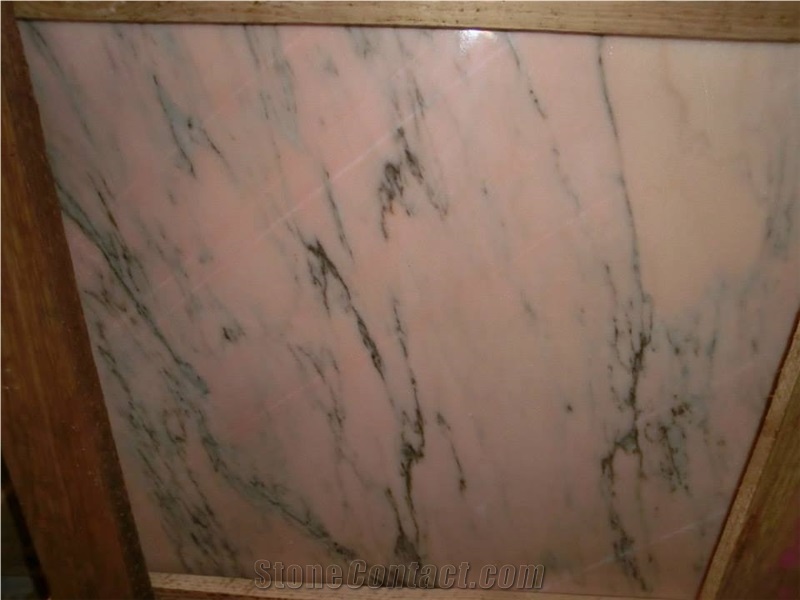 Rosa Portogallo Venato Marble, Rosa Portugal Marble with Black or Brown Veins, Pink Marble Slabs & Tiles, Rosa Portogallo Salmonato Pink Marble
