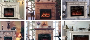 All Hand Carved Stone Stoves, Marble Fireplace Design Ideas