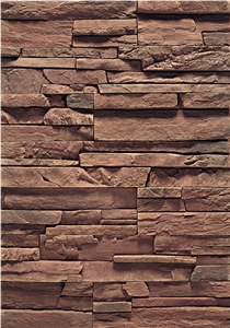 Cement Stacked Fake Stone Wall Panels Decoration