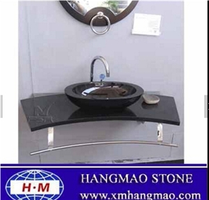 Cheap Black Granite Vessel Sink for Sale