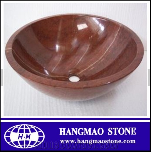 Promotion Elegant Natural Marble Fossil Stone Sink