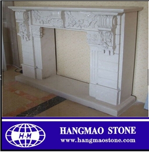 White Marble Fireplace,Outdoor Fireplace,Fireplace Mantel
