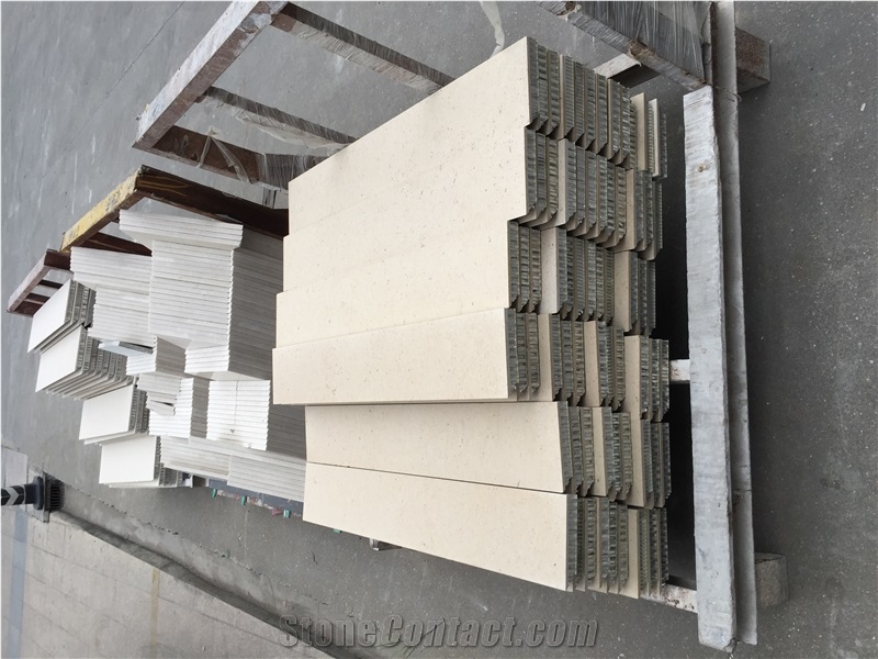 Porto Beige Limestone Honeycomb Panels, Aluminium Honeycomb Stone