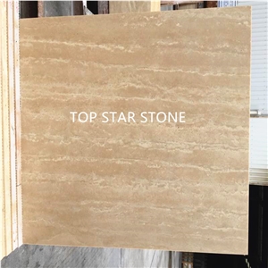 Roma Imperiale Classic Beige Travertino Vein Cut Travertine Interior Decortation Tile