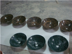 Beige Marble Stone Basin& Sink, Natural Stone Bowls, Round Shape Good Polished Bathroom Sink & Kitchen Sink