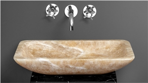 Beige Marble Stone Sink & Basin, China Bowl on Sales, Big Qauntity Supply, Good Polished Stone Bowls for Wash