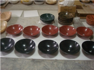Black Marble Stone Sinks, Nero Marquina Marble Polished Round Basin, Stone Marble Oval Basins on Sales Direct from Factory