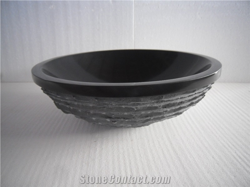 Brown Granite Sink & Basin, Good Quality Bowl on Sales, High Quality Polished Special Shape Sells from China Factory