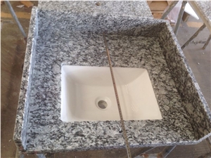 High Quality Seaflower Granite Countertops Customized Bathroom Vanity Tops Bath Top with Splashes