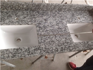 High Quality Seaflower Granite Countertops Customized Bathroom Vanity Tops Bath Top with Splashes