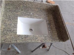 Modern Granite Stone Kitchen Countertop Flower Kitchen Countertops Madura Gold Granite Countertops Natural Stone Material Worktop