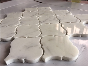 Natural Marble Stone -Snow White ,Crystal White ,Carrara White New Style Wall and Floor Mosaic Tiles Patterns -Owned Factory