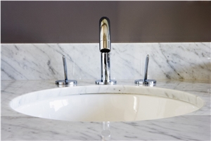 Natural Stone White Marble Basin & Sink, White Natural Marble Bowls, High Quality Polished Round Stone Sinks on Sale