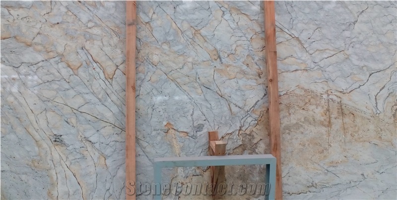 New India Natural Stone Marble -Golden River Wave Big Slabs & Tiles , Cut-To-Size ,Skirting and Project