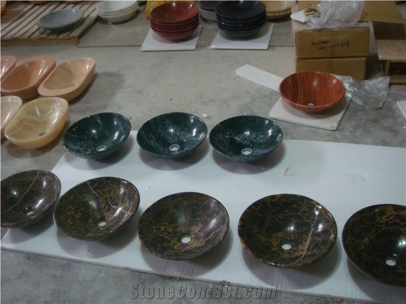 Yellow Golden Marble Basin & Sink, Flamed Finished Wash Sink for Kitchen & Bathroom, Hot Sell China Natural Stone Marble Sink