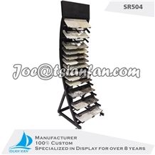Latest Marble Stone Sample Metal Display Stand