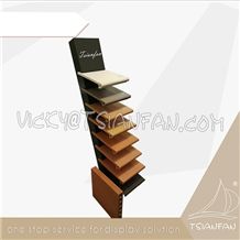 Metal Frame Floor Ceramic Tile Display Stand Rack