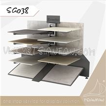 Sg038 Metal Ceramic Tile Display Stand for Exhibition