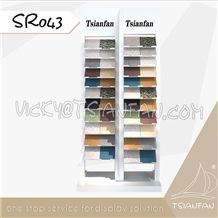 Sr043 6 Solid Surface Display Stand Engineered Stone Promotion Rack
