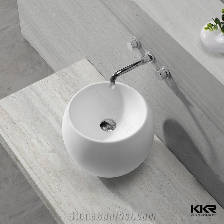 Best Bathroom Sink Trough Made Of Stone Resin Solid Surface Basin From China Stonecontact Com - What Is The Best Bathroom Sink Material
