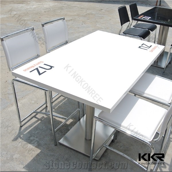 China Solid Surface Stone Customized Table Top Scratch ...